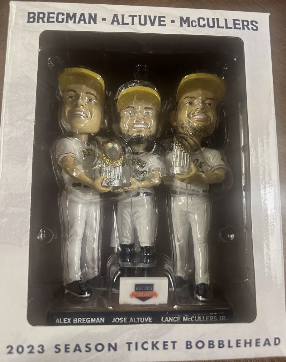 Alex Bregman, Jose Altuve & Lance McCullers Jr. bobblehead