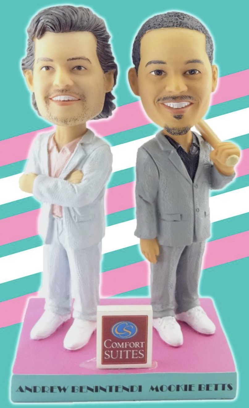 Andrew Benintendi & Mookie Betts bobblehead