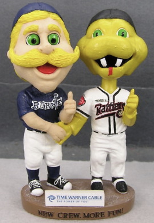 Bernie Brewer & Fang bobblehead