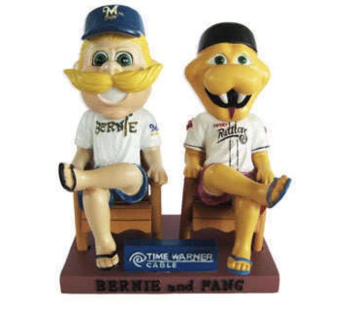 Bernie Brewer & Fang bobblehead