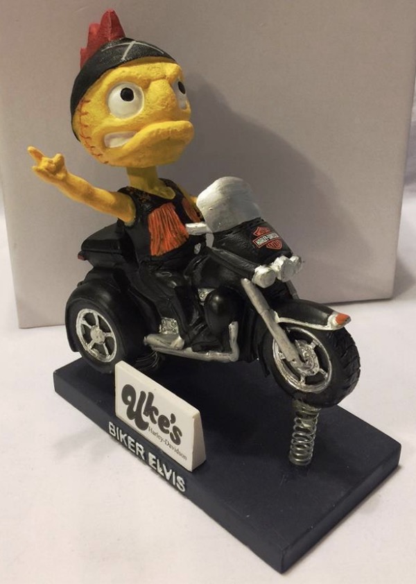 Biker Elvis bobblehead