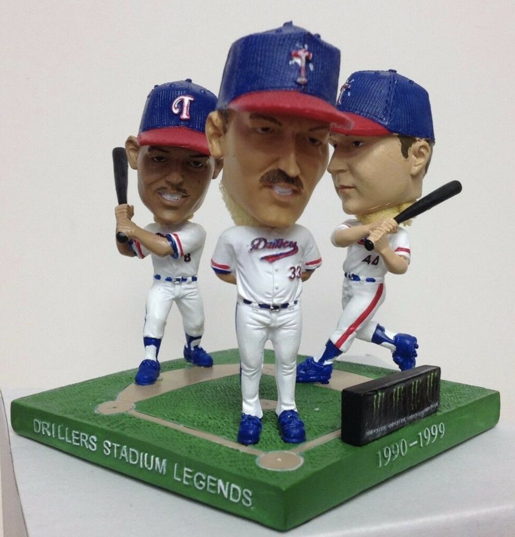 Bobby Jones, Ivan Rodriguez & Bubba Smith bobblehead