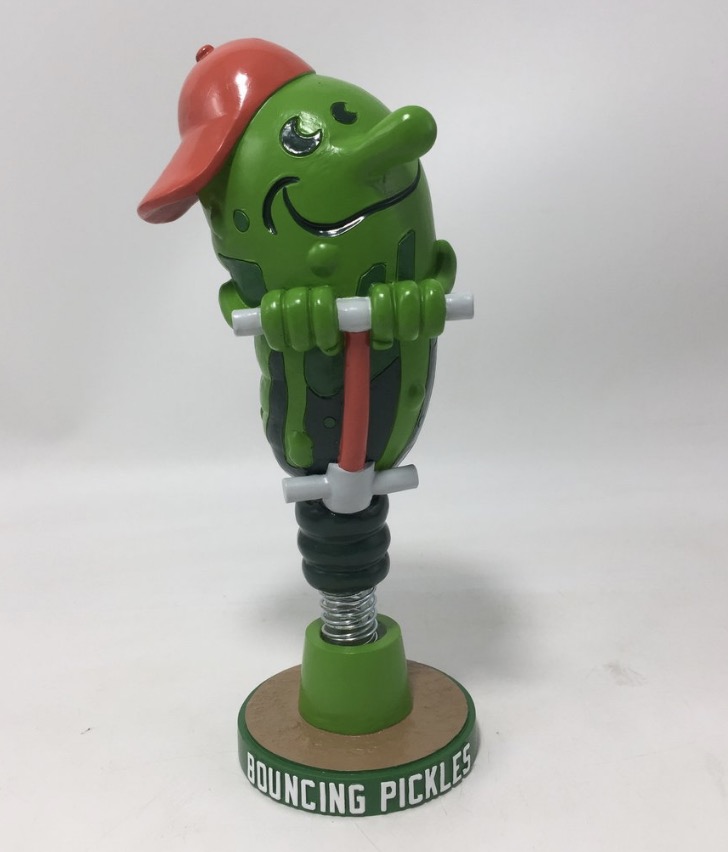 Bouncing Pickle bobblehead