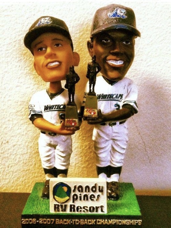 Cameron Maybin & Gorkys Hernandez Double bobblehead