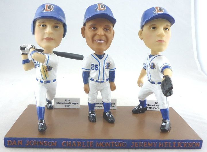 Charlie Montoyo, Dan Johnson & Jeremy Hellickson bobblehead