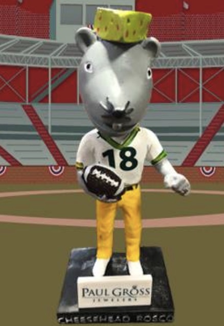 Cheesehead Rosco bobblehead