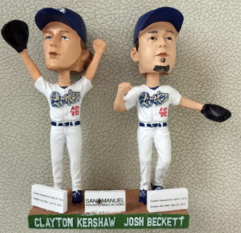 Clayton Kershaw & Josh Beckett bobblehead