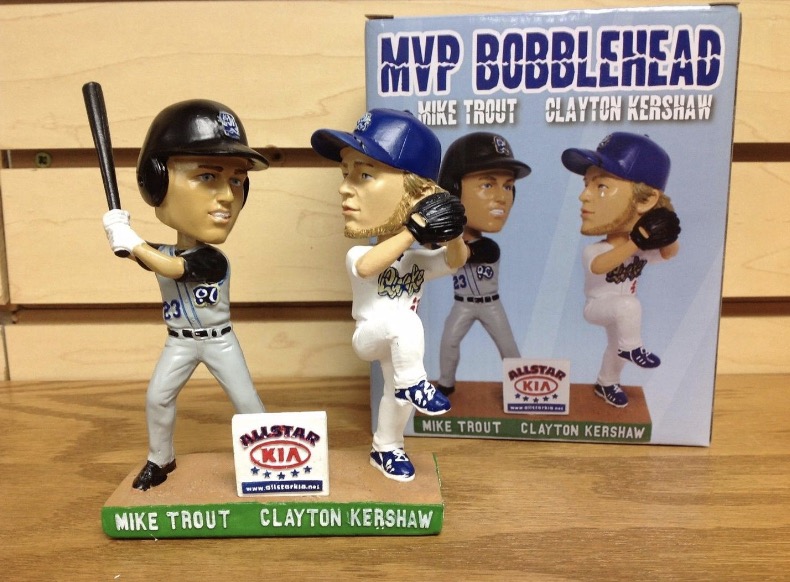 Clayton Kershaw & Mike Trout bobblehead