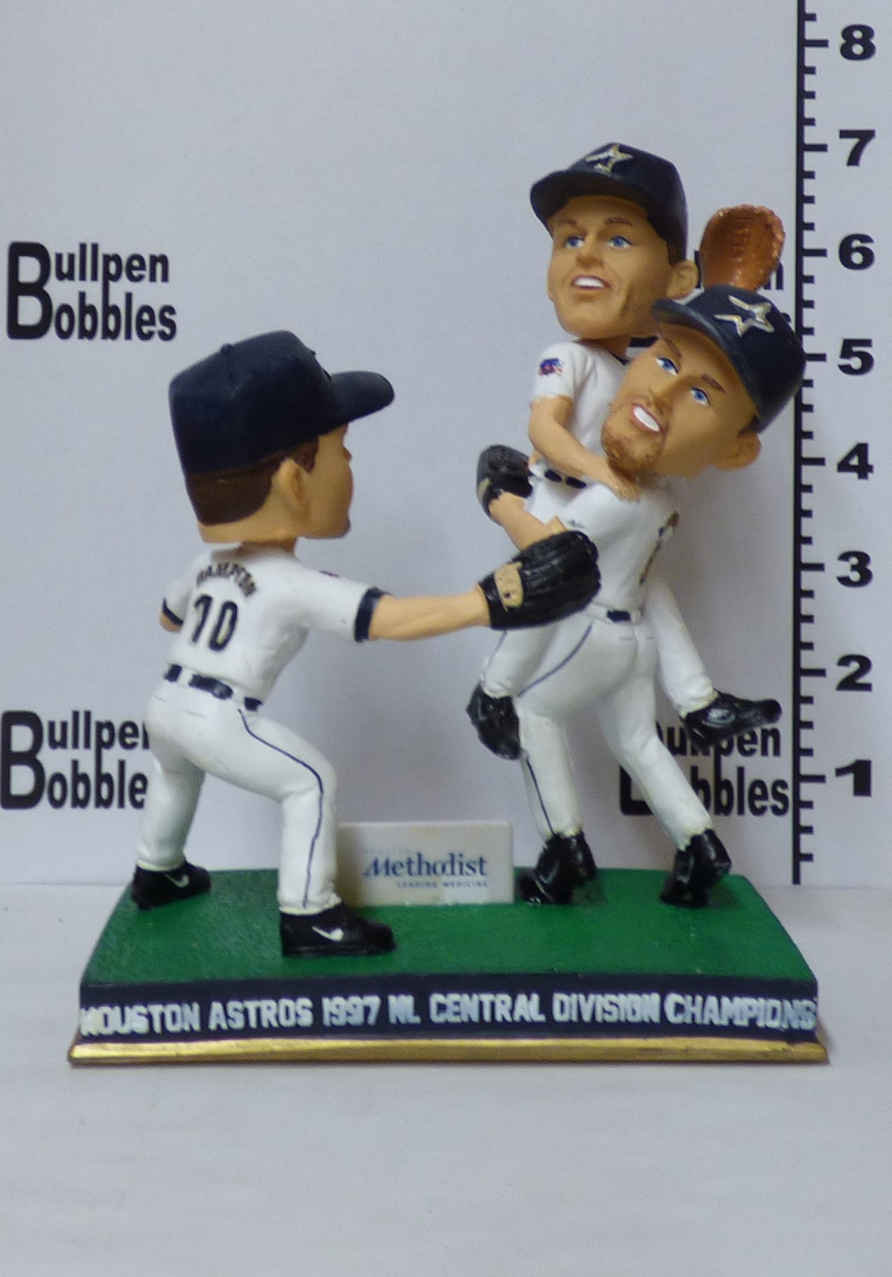 Craig Biggio, Jeff Bagwell and Mike Hampton bobblehead