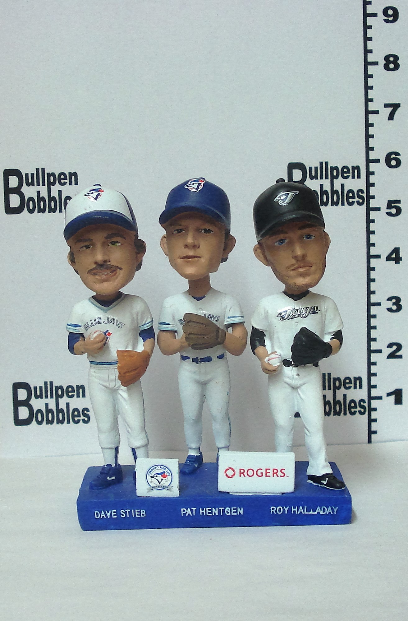 Dave Stieb, Pat Hentgen, and Roy Halladay bobblehead