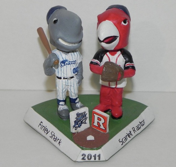 Finley & Rutgers Scarlet Raptor bobblehead