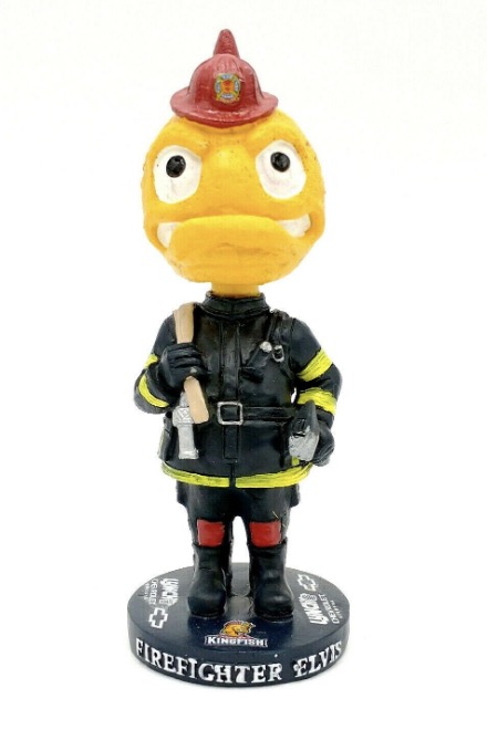 Firefighter Elvis bobblehead