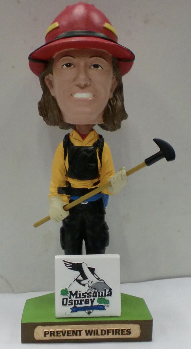 Firefighter bobblehead