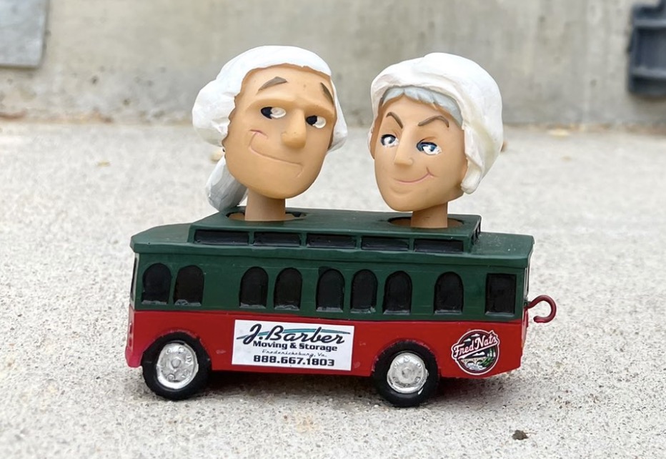 George & Mary Trolley bobblehead