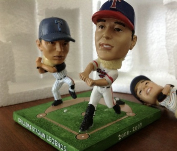 Jeff Francis, Matt Holliday & Mark Teixeira bobblehead