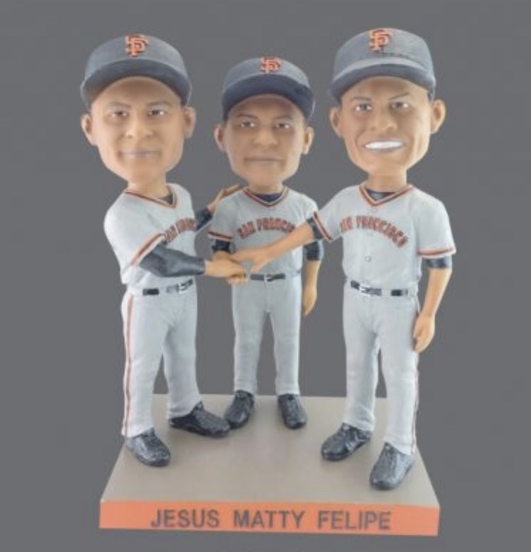 Jesus Alou, Matty Alou, and Felipe Alou bobblehead