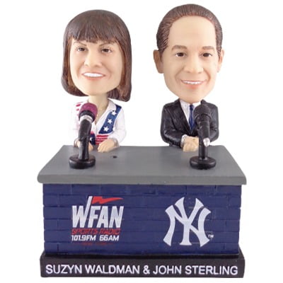 John Sterling and Suzyn Waldman bobblehead