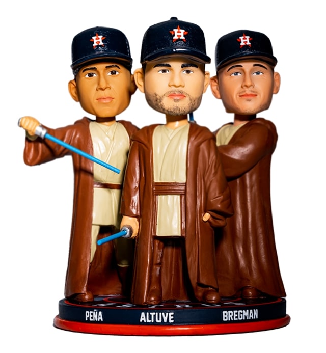 Jose Altuve, Alex Bregman & Jeremy Pena bobblehead