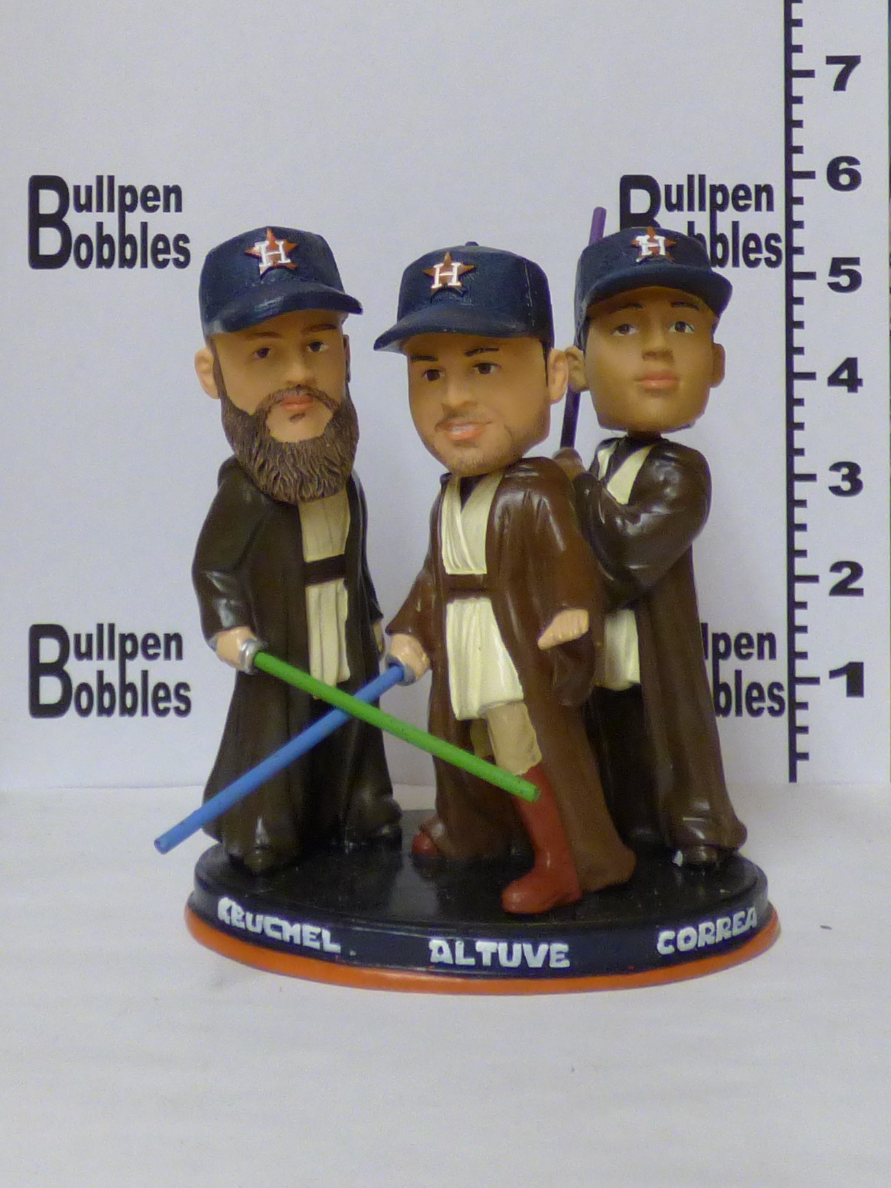 Jose Altuve, Carlos Correa, and Dallas Keuchel bobblehead