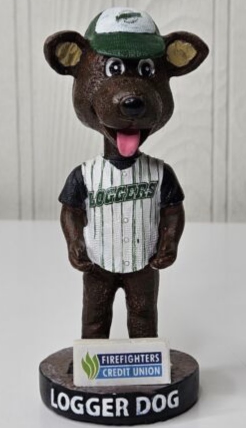 Logger Dog bobblehead