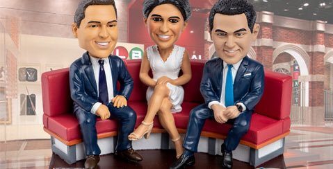 MLB Central Triple bobblehead