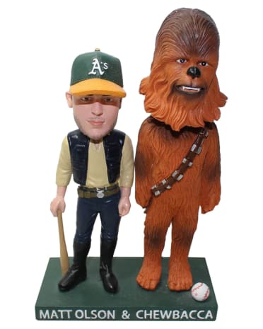 Matt Olson & Chewbacca bobblehead