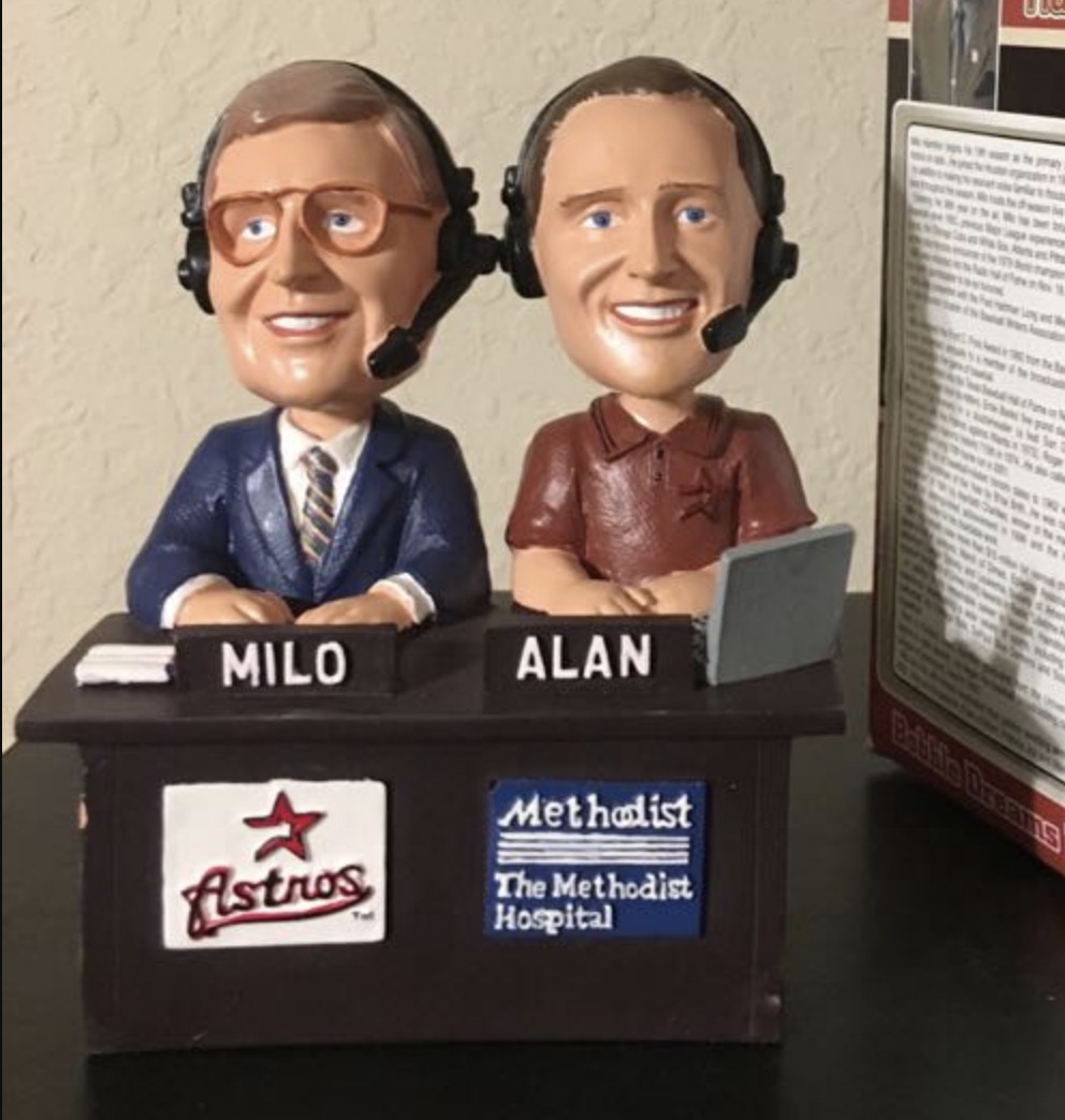 Milo Hamilton & Alan Ashby bobblehead