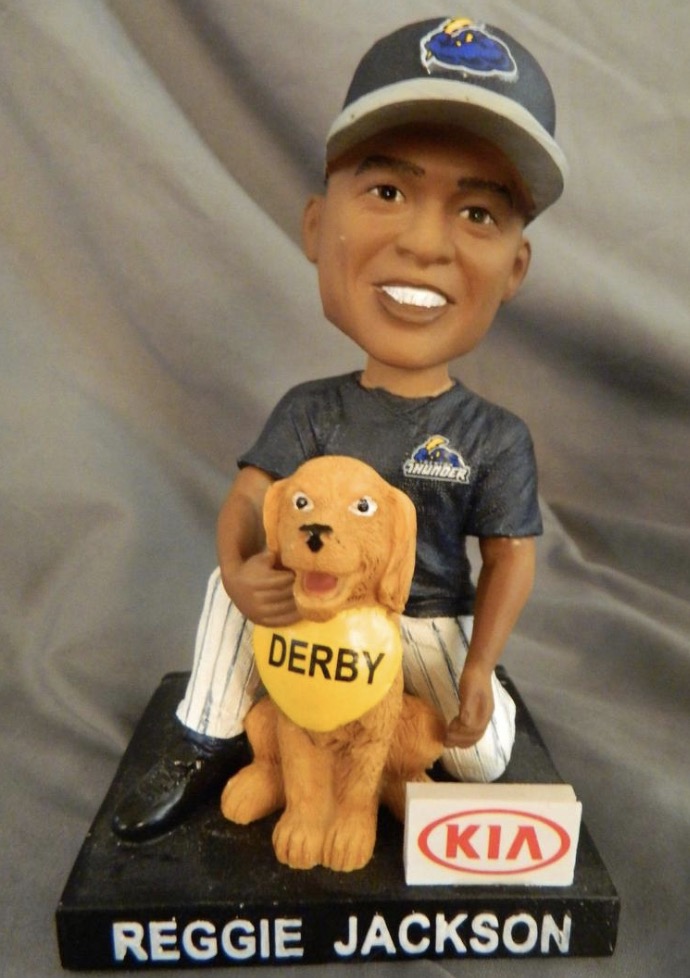 Reggie Jackson & Derby bobblehead