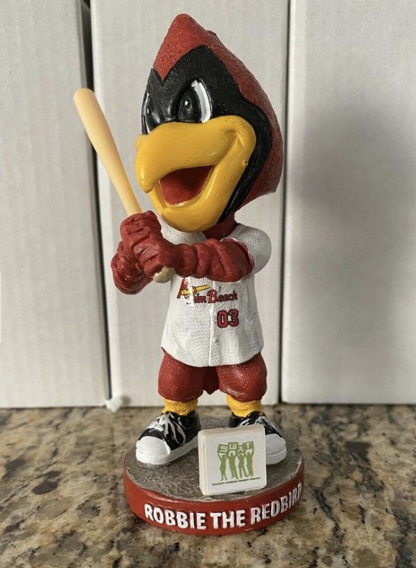 Robbie the Redbird bobblehead