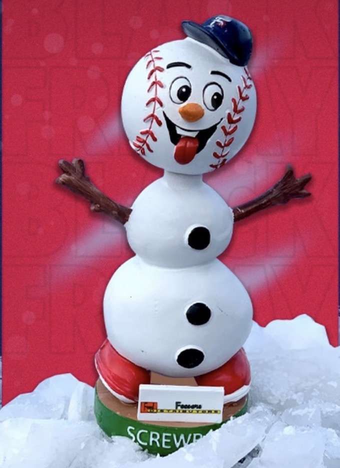 Screwball Snowman bobblehead