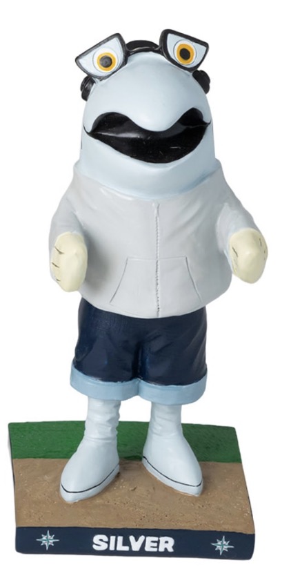 Silver bobblehead