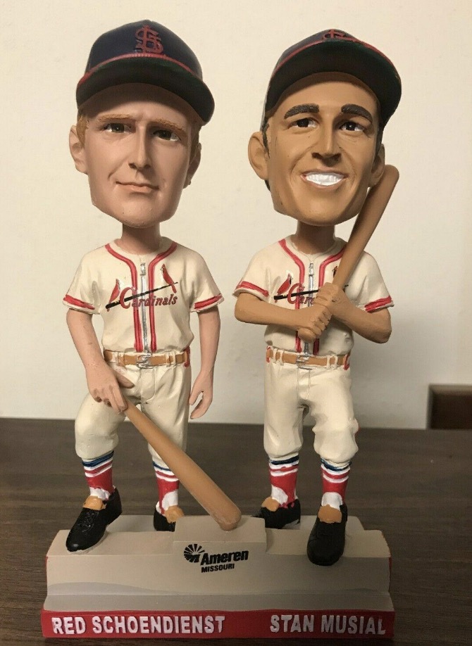 Stan Musial & Red Schoendienst bobblehead