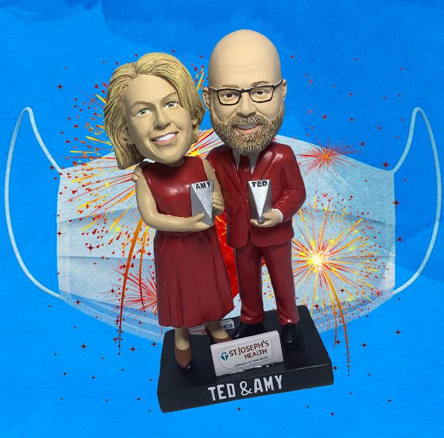 Ted & Amy bobblehead